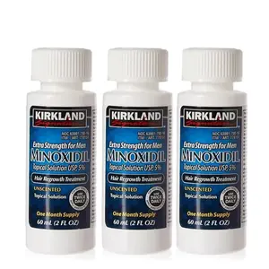 Kirkland Derma Roller & Minoxidil Kit - Hair & Beard Growth Stimulator & Hair Loss Prevention Treatment