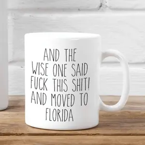 Moving to Florida Gift, Relocating to Florida Gift, Floridas Mug, Co-worker relocation present, Moving away gift, Funny Movings Gifts