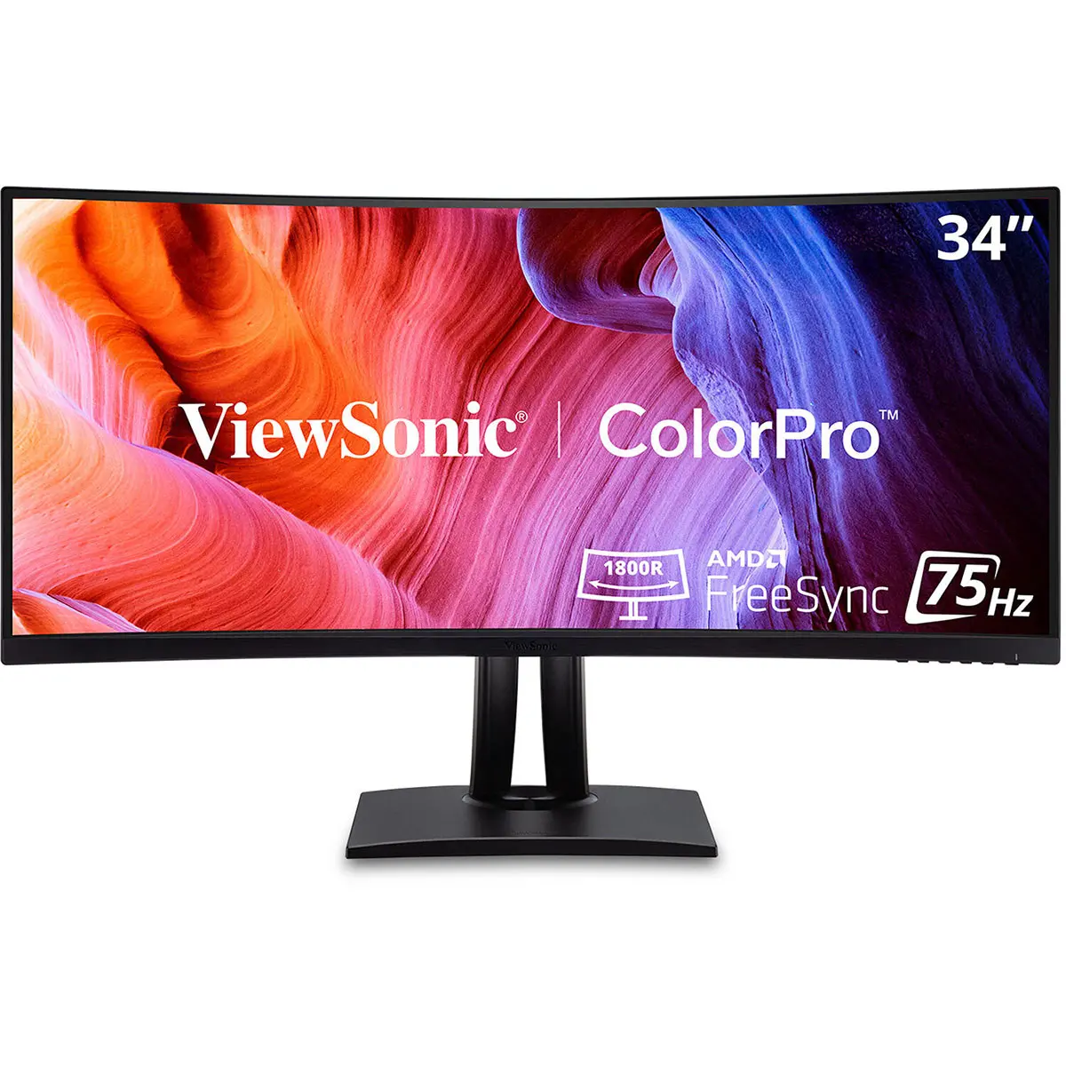 ViewSonic ColorPro VP3456a 34" 21:9 UltraWide Quad HD Curved USB-C VA LED Monitor