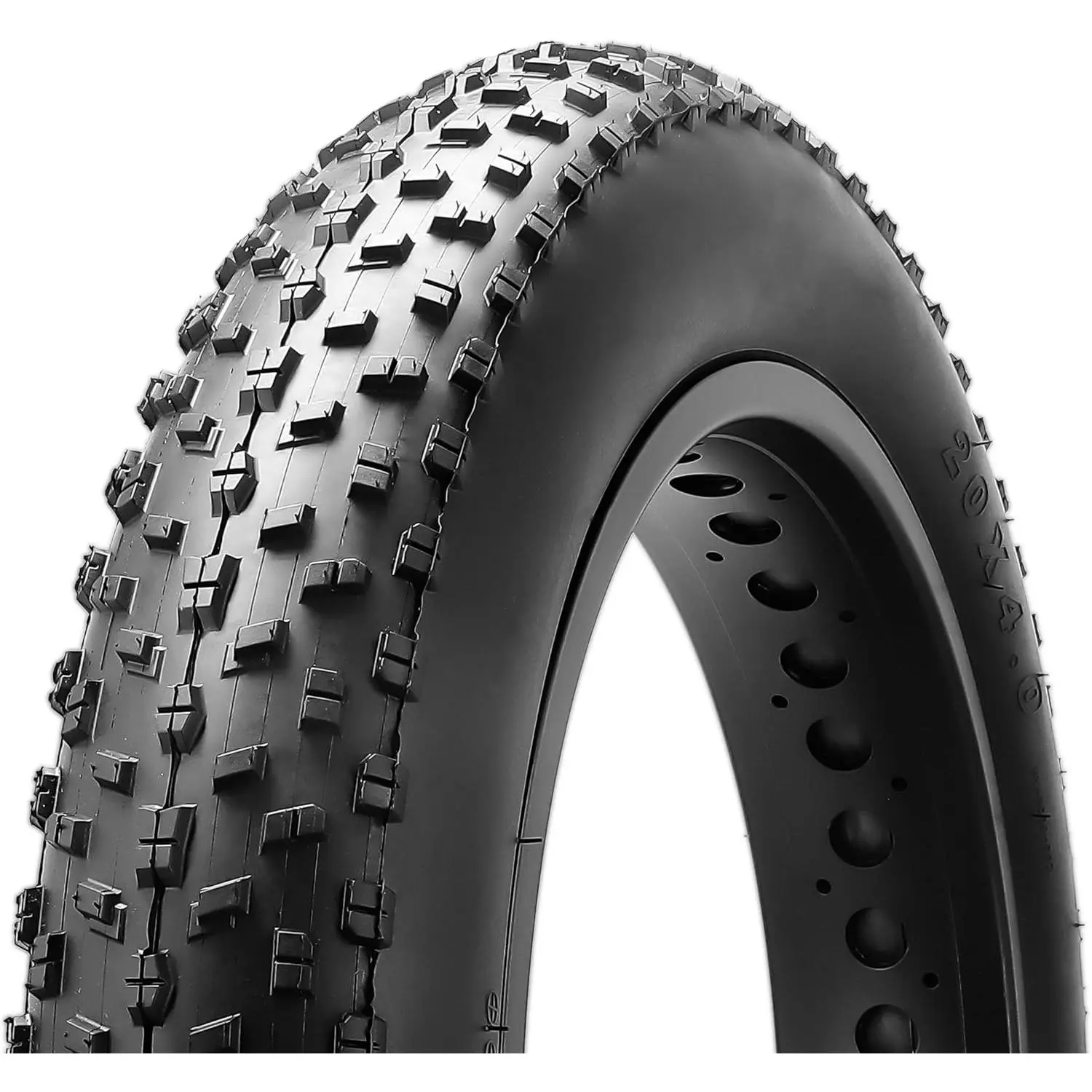 20x4.0 / 26x4.0 Inch Fat Bike Tire, High Performance All-Terrain Folding MTB Replacement Tire for Street Trail Riding bike tires