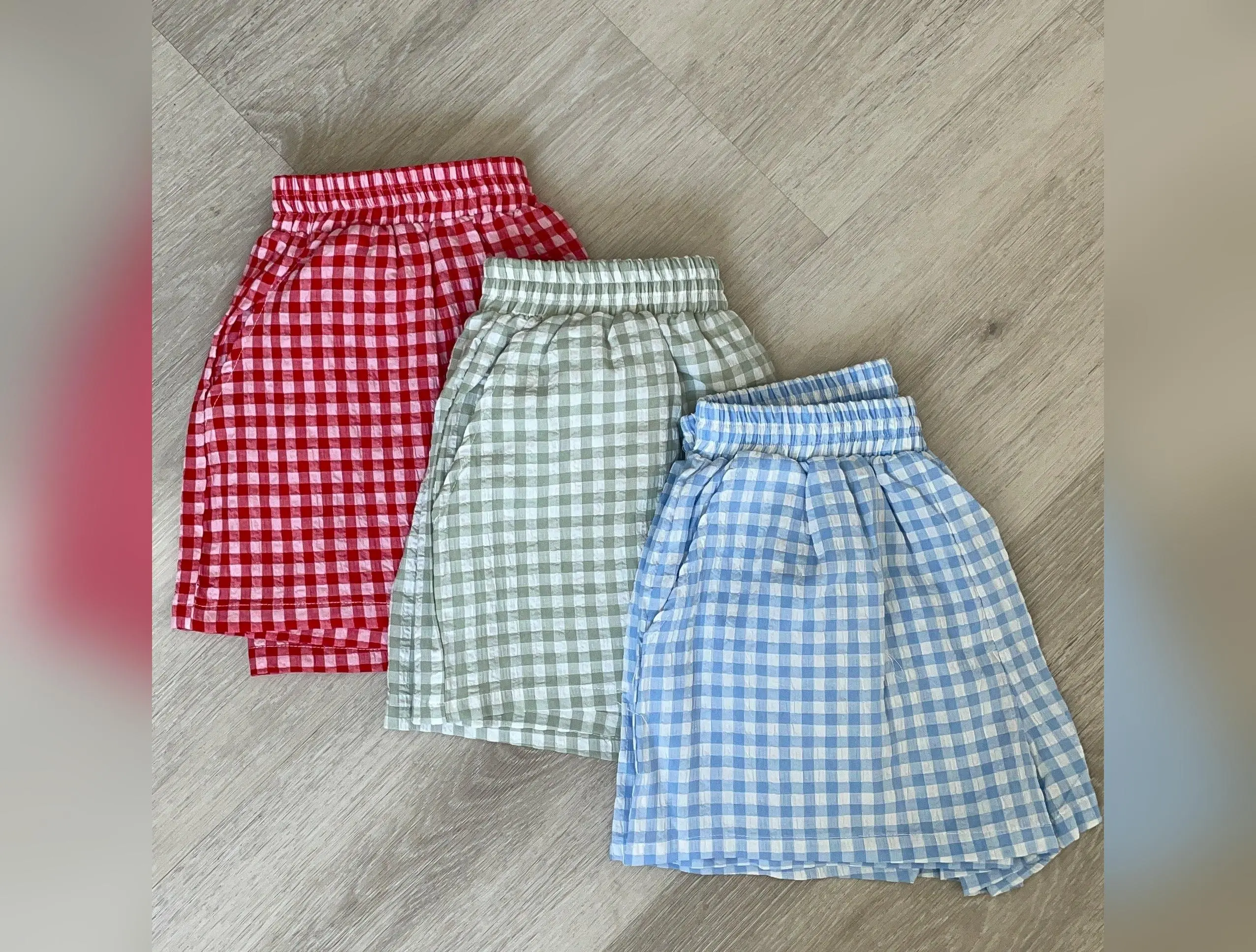 Rue Gingham Shorts - Green