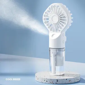 Portable Handheld Mist Fan, Mini Rechargeable Spray Cooling Fan, Humidifying Personal Fan for Outdoor Travel Home & Gift Giving