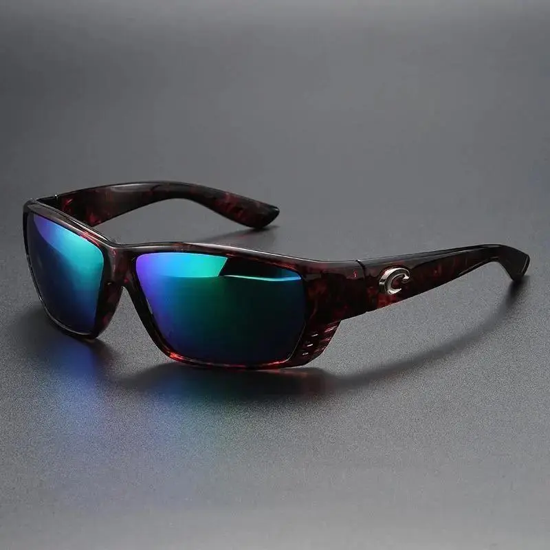 Costa Del Mar Tuna Alley, 580P Polarized Sunglasses, Matte Black Grey Lens, Cycling Running Driving Glasses, UV Protection Outdoor Sport Shades, with Case