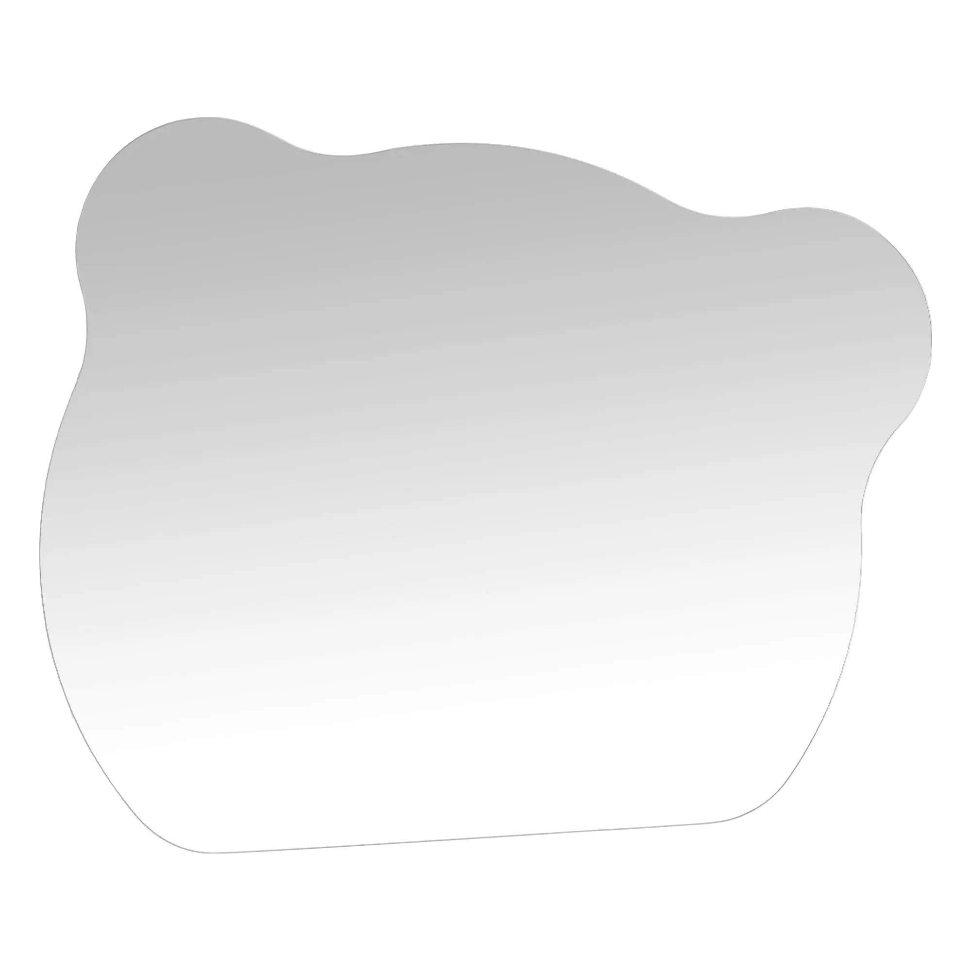 BarberPub Wall Mount Vanity Mirror - Salon & Household Commercial Furniture with Smooth Wooden Frame, Metal Accents, Decor-Friendly Design (Model CH/RO/EL-3)