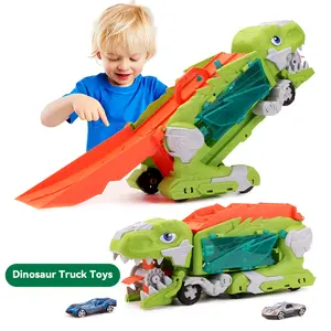 Dinosaur Swallowing Car Truck Toy – Chomping Action & Pop-Out Feature for Kids Interactive Fun summerwins