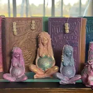 Lg Mother Gaia Candle - Decorative Mother Goddess Candles for Home Decor and Spiritual Fulfillment - Ornaments