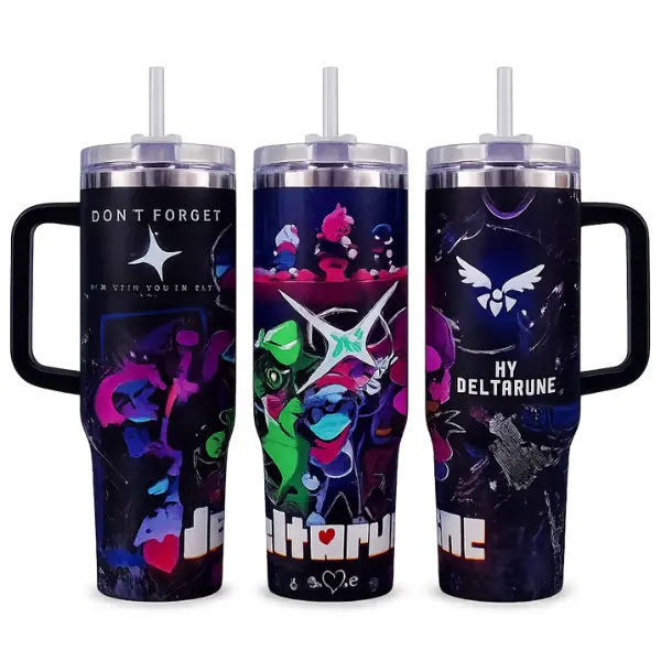 Deltarune Tumbler, Skinny Tumbler, Stainless Steel Travel Mug, Vacuum Insulated Coffee Cup, Gift for Gamers, Deltarune Fan Gift