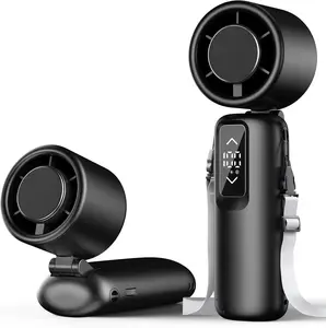 Portable Handheld Turbo Fan, 1-100 Gear Wind, Battery Operated, Up to 23 Working Hours, 3 IN 1 Personal Fan with Air Turbo Tech, Cooling Essentials for Indoor/Outdoor