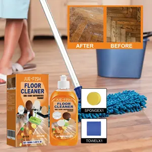 Floor Cleaner Stain Remover Brightening Tile Cleaning Wood Floor Polishing Liquid, Effective Grime Removal, Easy Use Household Care