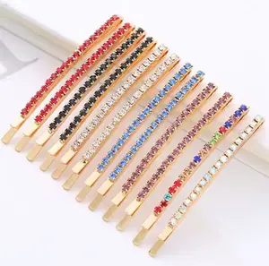 CUTE SHINY RHINESTONE BOBBY PINS - Colorful Crystal Decorative Hair Clips for Stylish Accessories