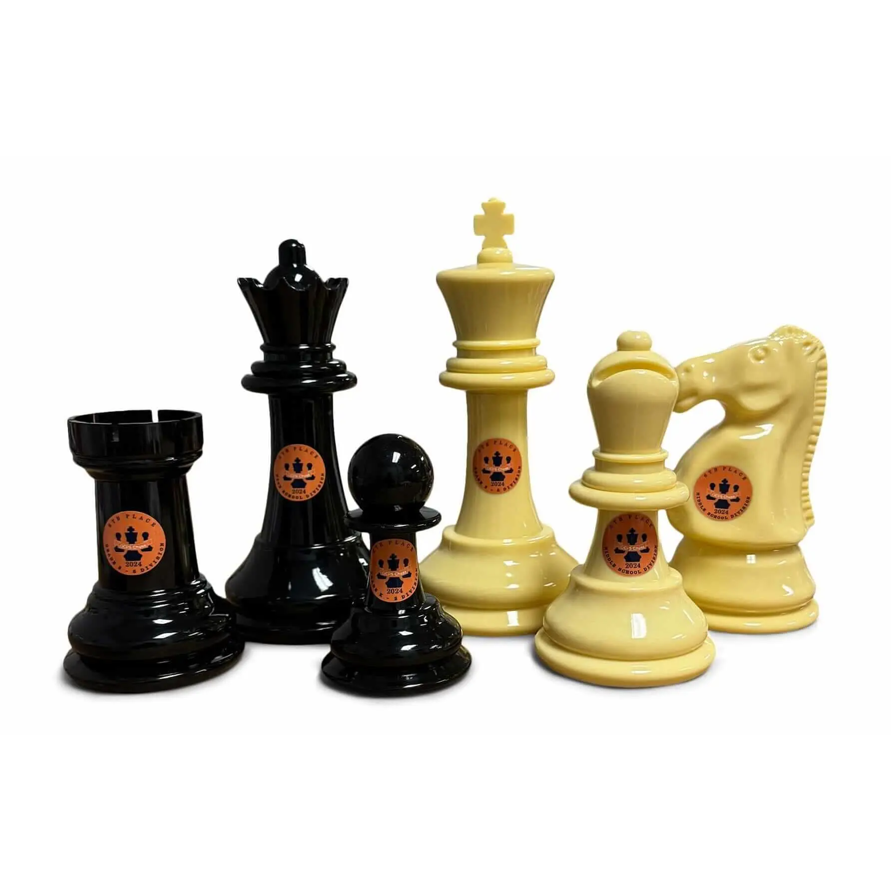 MegaChess Unisex 8-Inch Oversized Personalized Plastic Giant Chess Set, Strategy Game for University & Museums, Toys & Hobbies Board Game