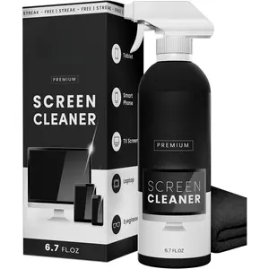 (R) Screen Cleaner Spray Kit (Streak-Free) TV Screen Cleaner for  TV, LCD, LED, OLED | Computer Screen Cleaner Spray and Wipe Microfiber Cloth - TV, , Laptop, iPad,  - 6.7oz 1 Pack