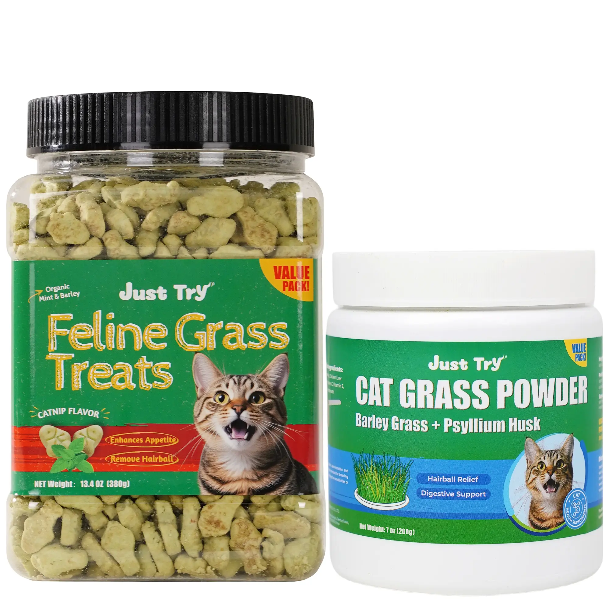 Cat grass treats*1 & Cat Grass Powder*1