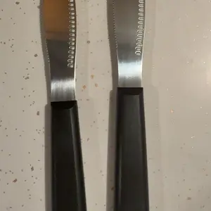 Stainless Steel Butter Knife, Stainless Steel Knives, 1 Count Reusable Butter Knife, Essential Kitchen Gadget Utensils for Cheese, Cold Butter & Jam Spreading, Kitchenware
