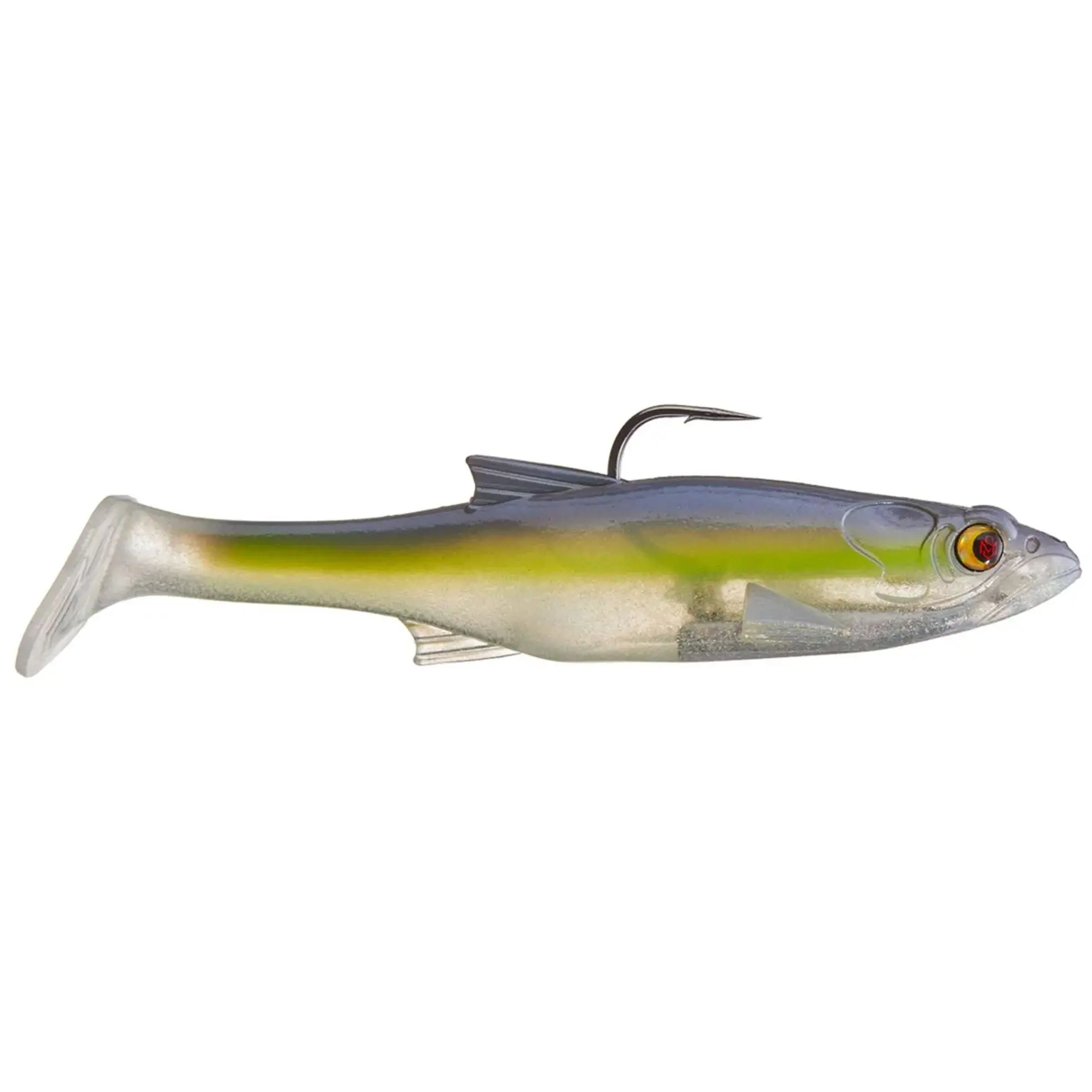 Bass Mafia Dangerous Swimbait (Loaded) - 6 in Custom Body Paddle Tail Artificial Fishing Lure, Freshwater Fishing Equipment Lure, Artificial Fishing Lures, Hand-Painted