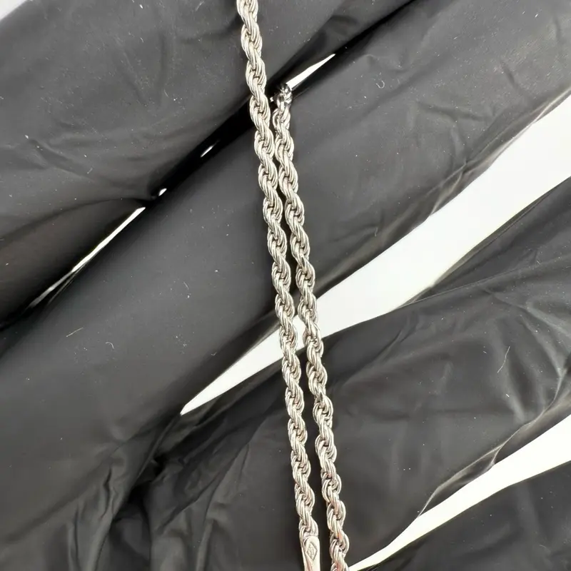7” Rope Chain Bracelet 925 Sterling Silver | Classic Everyday Style