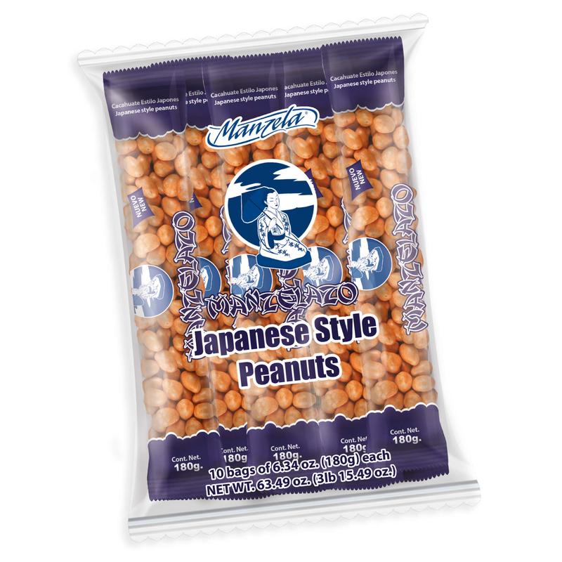 Manzela - Manzelazo Cacahuates Japones 10 Pack Peanut Snack