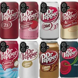 Dr Pepper Can Phone Cases, Dr Pepper Strawberries and Cream, Coconut, Diet, Soda, Cherry