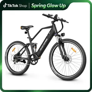 Windhorse F3 27.5” Softail Electric Mountain Bike,  Front Fork & Soft Tail Suspension, 1200W Peak Motor,Up to 20MPH, 7-Speed Gears, Full Suspension, Adult E-MTB