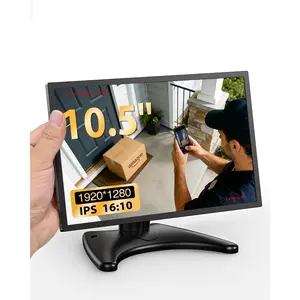 Small   for Camera Mini PC: Metal Case,10.5 inch 16:10 1920x1280, HDMI & VGA Port,Dual Speakers,High Brightness,with Moon Stand,for Office,Bedroom,Retro Gaming CCTV,Portable Travel