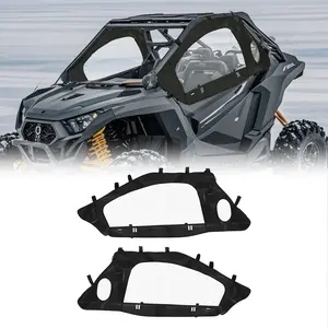 Summervibes VEVOR Cab Enclosure Upper Doors, Compatible with Polaris RZR PRO XP/Turbo R 2020-2024, Soft Upper Doors, Windproof Upgraded Zipper UTV Soft Side Window Kit, Work with Side Mirrors and Windshields