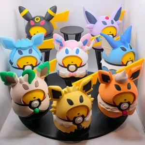Eeveelutions Poncho Pikachu Inspired Poké Ball | Eeveelution Trainer Collectible Display Ball | Pokémon Fan Art Decor