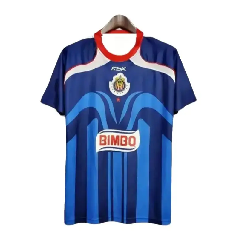 Chivas Guadalajara 2006/07 Retro Blue Bimbo Jersey – Liga MX Classic Soccer Shirt, Vintage Football Fan Match Day Gift
