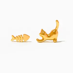 Teeny Tiny Purrfect Catch Studs