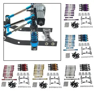 1:16 RC Spare Metal Kit Pull Rod Seat Front Axle Steering Pull Rod Gasket for WPL C14 C24  FY  Truck DIY Accessories