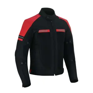 Men's Waterproof Summer Mesh Motorcycle Textile Jacket CE Armored Breathable Riding Gear for Touring Adventures