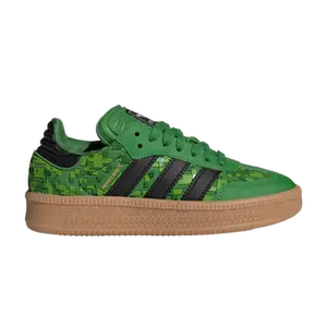 Minecraft x adidas Samba XLG J 'Green Core Black Cloud White