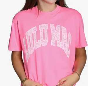 LULU MAC Pink Polka Dot T-Shirt