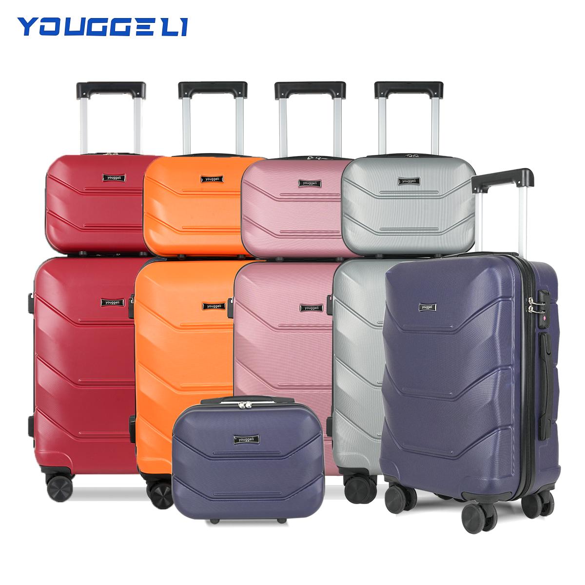 HOt 2025 multifunctional two-piece suitcase, YOUGGELl suitcasea must-have for going out, carry-on suitcase 20 inch 13inc