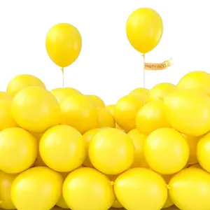 PartyWoo Yellow Balloons 50pcs 5 Inch Small Mini Matte Yellow Latex Balloons for Easter Bee Baby Shower Gender Reveal Engagement Sunflower Graduation Birthday Summer Party Decorations Yellow-Y55