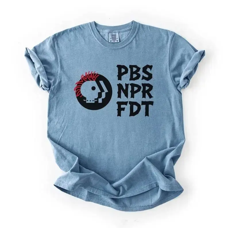 Comfort Colors PBS NPR FDT Resistance Shirt Adrian Originals, Resist Tyranny Support Public Broadcasting, Political Graphic T-shirt, Made In The USA	