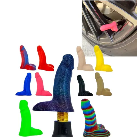 The Wittle Valve Buddy (Set of 4) Funny Prank Suprise, Valve Stem Cap