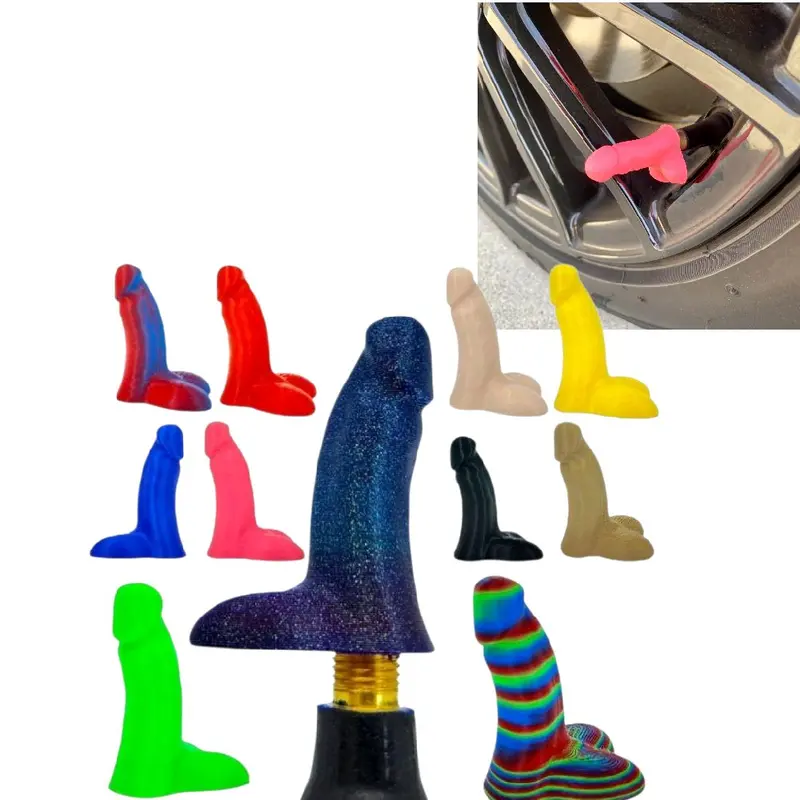 The Wittle Valve Buddy (Set of 4) Funny Prank Suprise, Valve Stem Cap