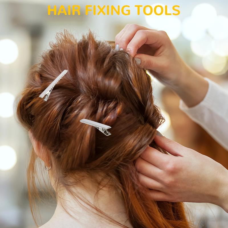 120 pieces mini metal hair clip set -2.16 inches, non slip, can be used for DIY bow making crocodile clips, hair clip crafts