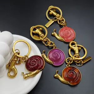 {Keychain} Personalized Animal Snail Keychain Women's Bag Accessories Snail Fashion Car Key Pendant Valentine's Day Gift