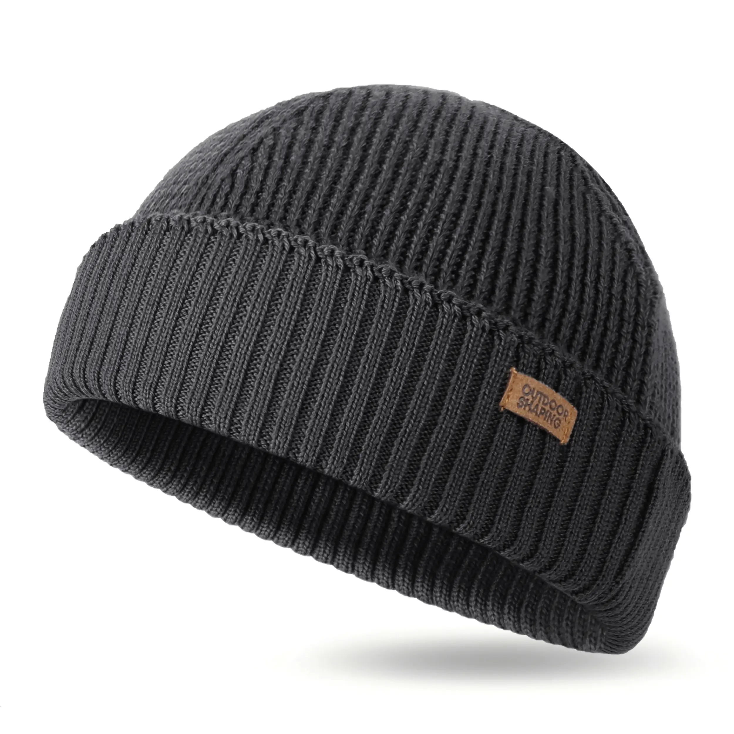 Merino Wool Fisherman Beanie for Men & Women, Fashion Casual Cable Knit Hat, Soft Warm Ribbed Knit Cuffed Heat Insulating Breathable Winter Hat, One Size Fits Most, Outfits, Commute
