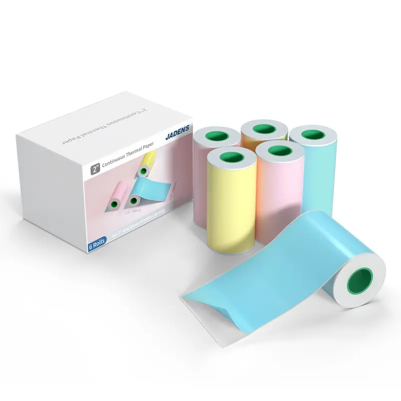6 Roll Color Sticker Paper