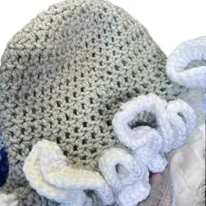 Ruffle Hat - Simple Design as shown in the Image crochet