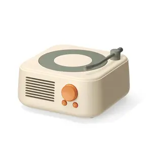 Bluetooth speaker, annual meeting gift, can be color-printed, Christmas gift, mini speaker, turntable, retro, portable