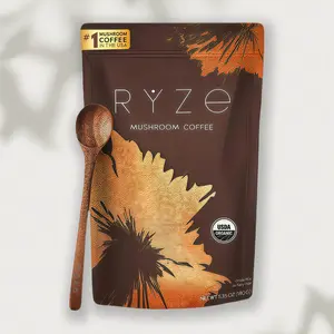 RYZE Mushroom Coffee Starter Kit,2000mg Superfoods USDA Organic USA Grown Instant Coffee Healthcare Vitamin