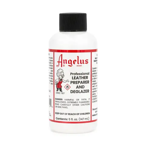 Angelus Leather Preparer and Deglazer (5 oz/147 mL) - Foot and Shoe Cleaning & Care Product, Removes Finish, Dirt, Oils, Preps for Dye, Paint, Customizing, Ideal for Sneaker Restoration, Shoe Cleaning & Care