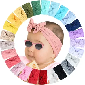 L-AD100  25 Colors Baby Bows Headbands For Baby Girls,Newborn Infant Toddler Hairbands and Child Hair Accessories
