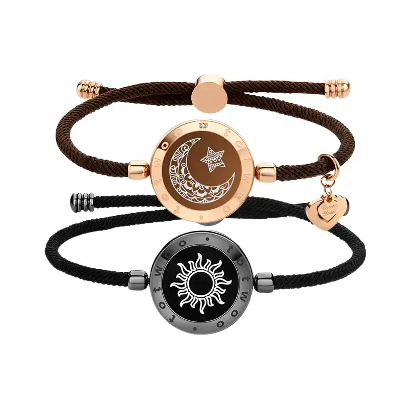 Lovelink Bracelets™ - Long Distance Touch Bracelets for Couples and Besties with Sun and Moon Designs
