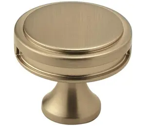 Cabinet Knobs - Oberon Series - 1-3/8" Inch - Golden Champagne Finish - Sold Individually