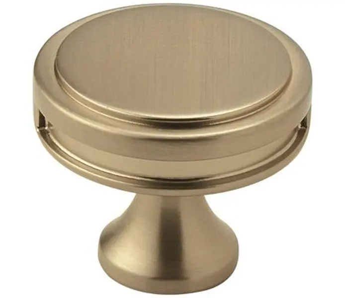 Cabinet Knobs - Oberon Series - 1-3/8" Inch - Golden Champagne Finish - Sold Individually
