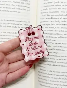 Cherry Pink Kindle Grip Funny Buy Me Books Ereader Accessory, Cute Phone Socket for Book Lovers, Aesthetic Kindle Decoration, Bookworm Pop Stand